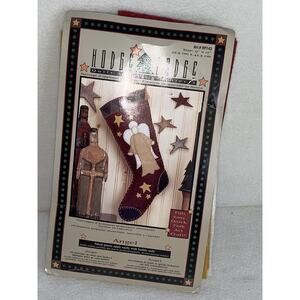 Hodge Podge Quilt Appliqué ANGEL #HP143 9” x 17” Stocking Kit Felt Opened NEW